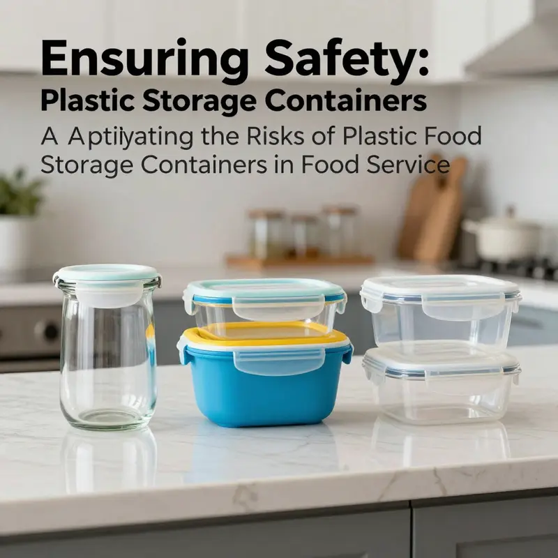 Chemical migration risks in plastic food storage containers can affect food safety.