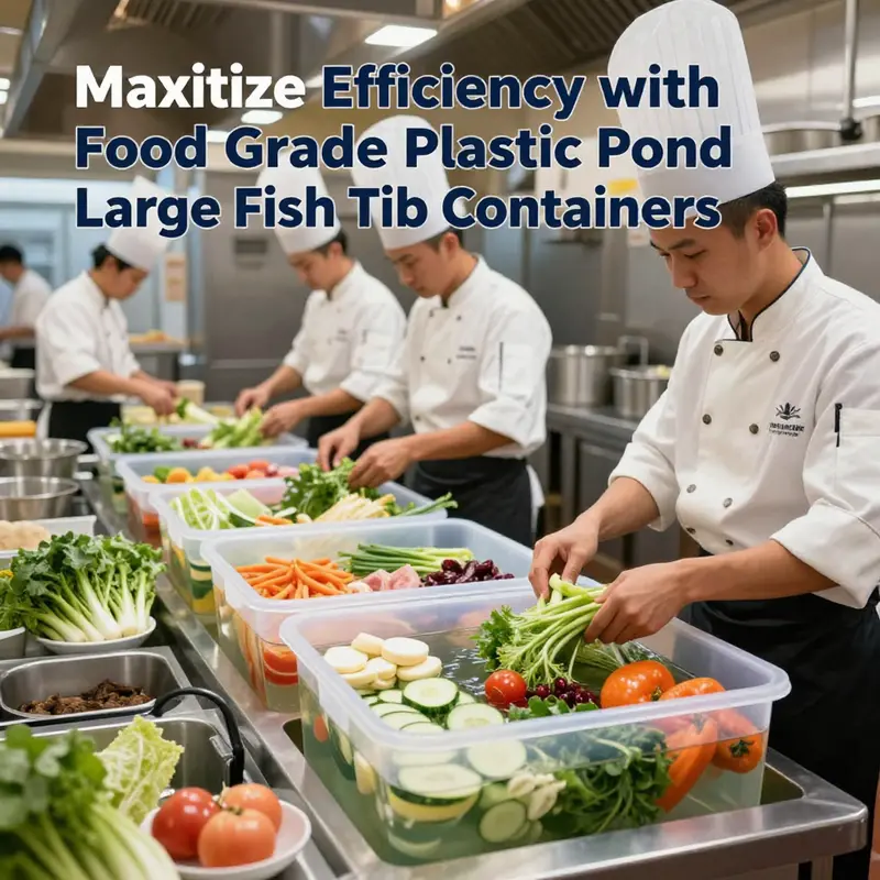 An assortment of food grade plastic pond containers, ideal for various food storage needs.