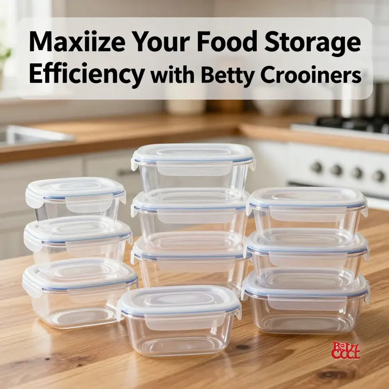Betty Crocker Round Plastic Food Saver Storage Containers demonstrating their versatile design and usability in a modern kitchen.