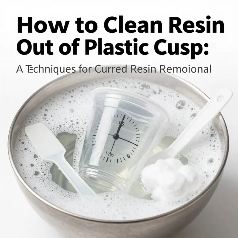 Effective techniques for rinsing uncured resin from plastic cups.
