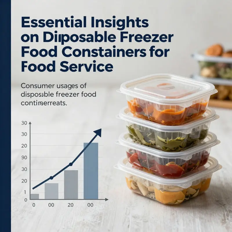 A diverse selection of disposable freezer food containers suitable for various food service needs.