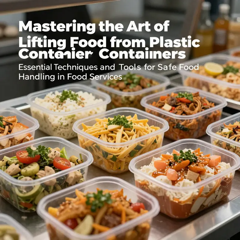 A variety of food dishes beautifully arranged in plastic containers, highlighting the importance of effective food lifting.