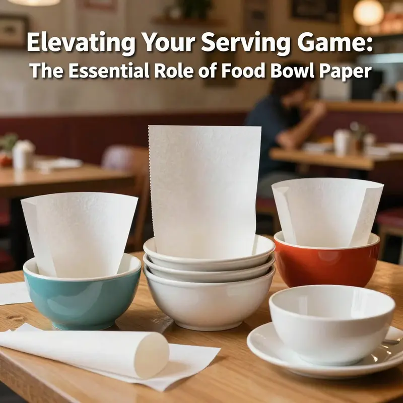 A lively restaurant displaying various food bowl papers in use, emphasizing their importance in food service.