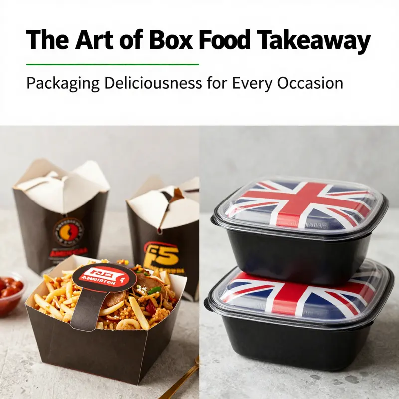 A variety of takeaway boxes, illustrating the key terminologies associated with box food takeaway.