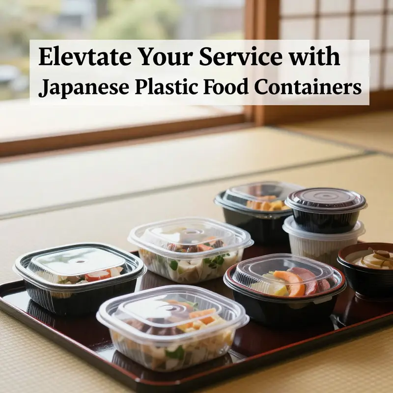 A collection of Japanese plastic food containers highlighting diverse designs and functional features.