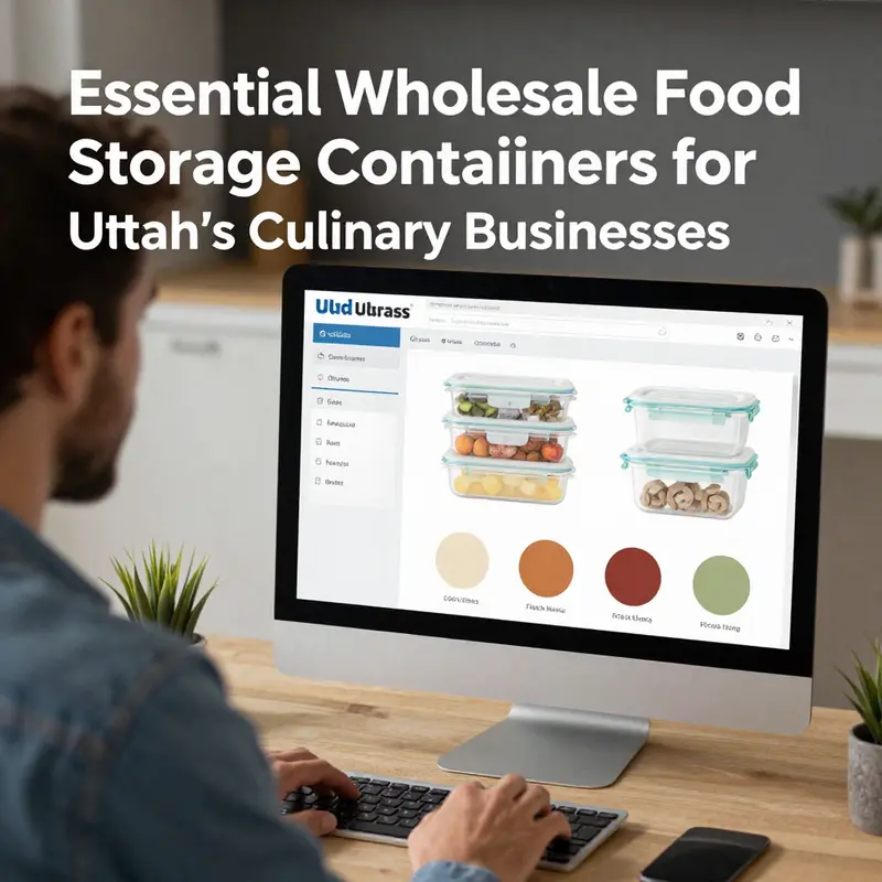 An array of wholesale food storage containers highlighting key materials and their uses.