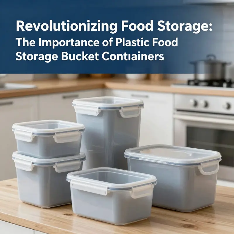 Showcasing the range of food-safe plastic food storage buckets that ensure safety in food storage.
