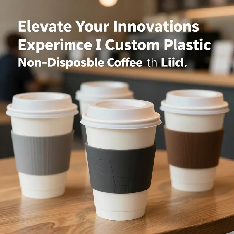 A colorful assortment of customizable coffee cups, reflecting current market trends in beverage consumption.