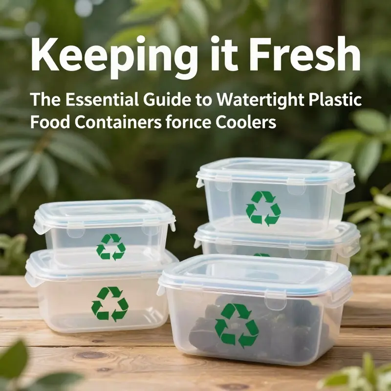 Showcasing the unique features of watertight plastic food containers designed for ice coolers.