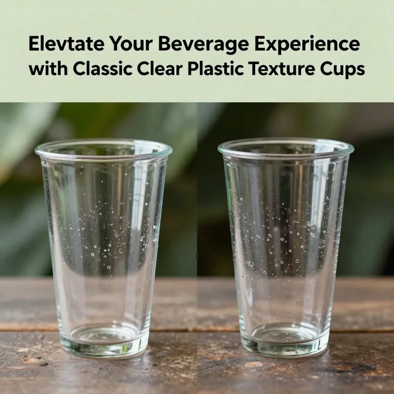 Understanding the materials that make classic clear plastic texture cups durable and appealing.