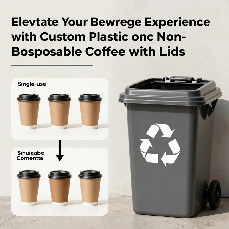 A colorful assortment of customizable coffee cups, reflecting current market trends in beverage consumption.