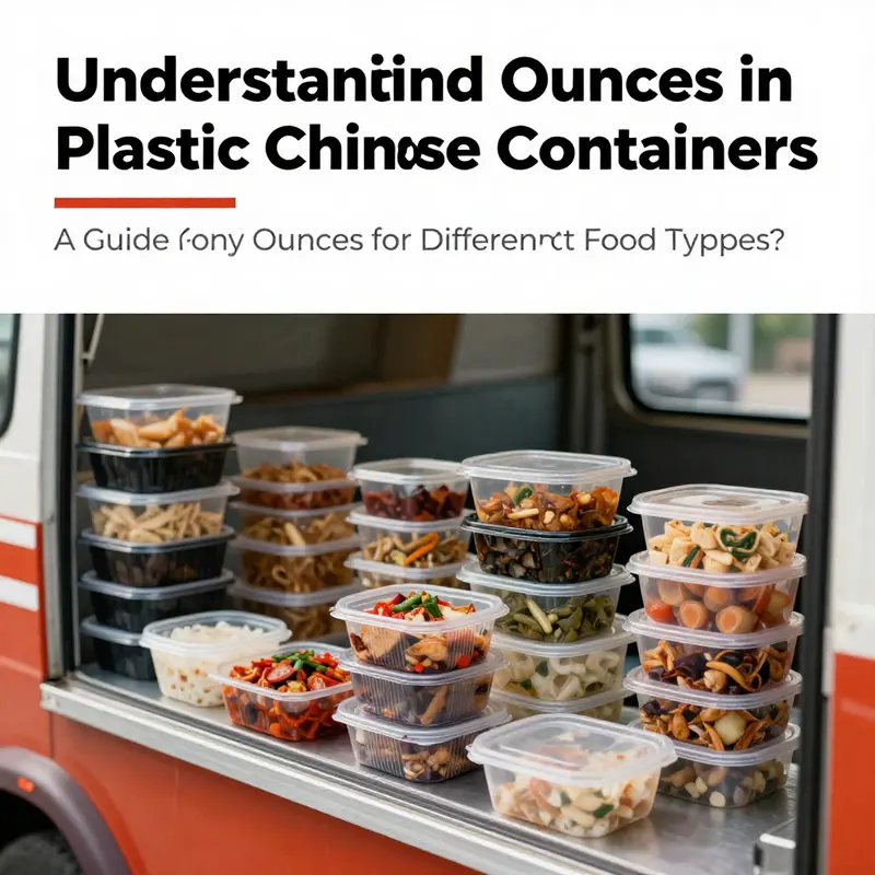 A visual representation of the different sizes of plastic Chinese food containers used in food service.