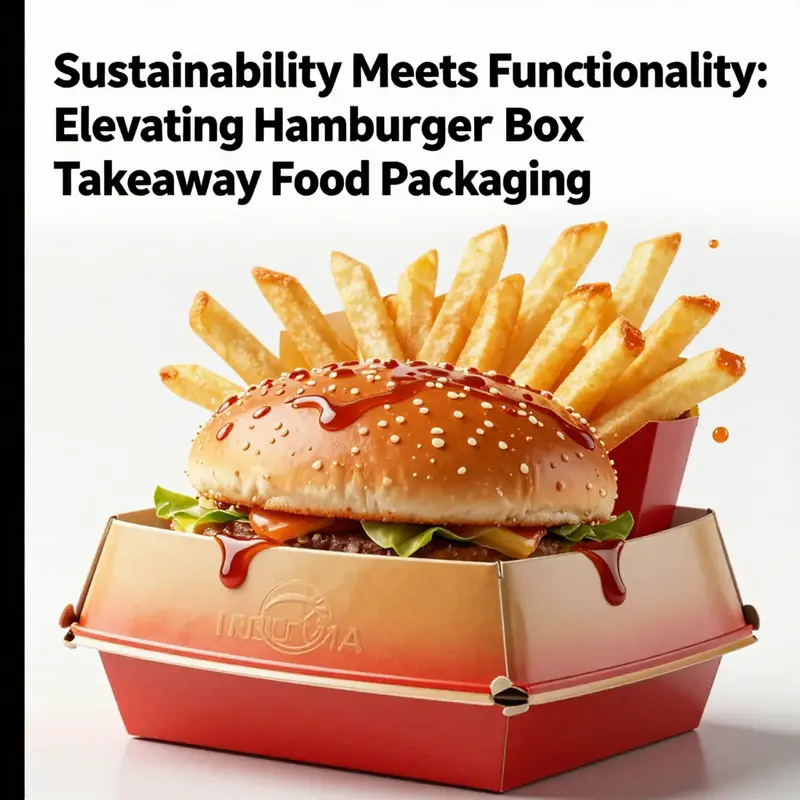An array of eco-friendly hamburger takeaway boxes showcasing the sustainable materials they are made from.