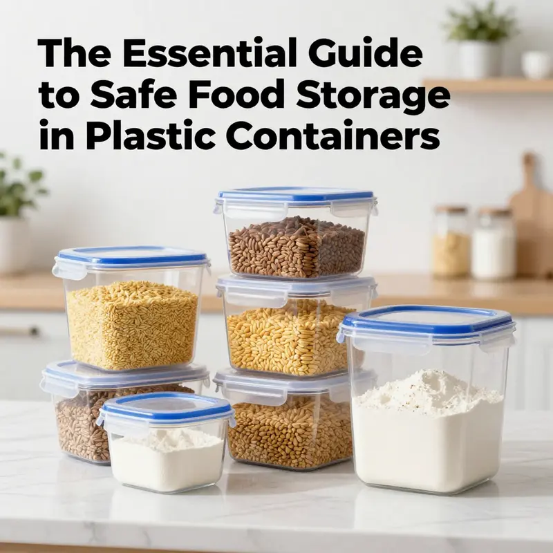 Polypropylene containers showcasing fresh ingredients, highlighting their suitability for food storage.