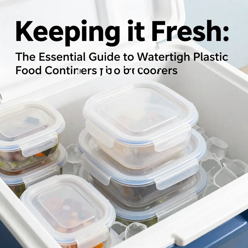 Showcasing the unique features of watertight plastic food containers designed for ice coolers.
