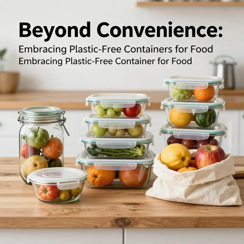 An array of diverse plastic-free containers for food, highlighting their innovative materials.