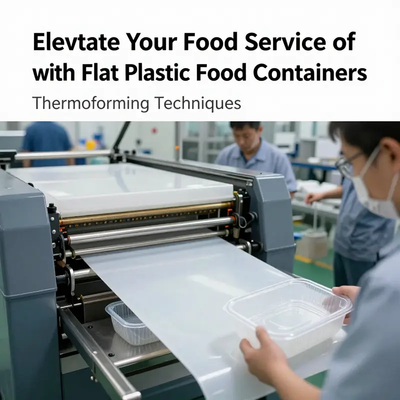 A range of flat plastic containers highlighting transparency and practicality.