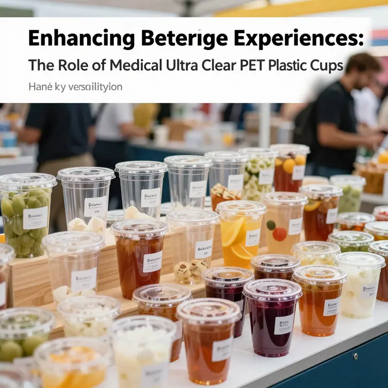 Medical ultra clear PET plastic cups used in healthcare settings for precise liquid measurement.