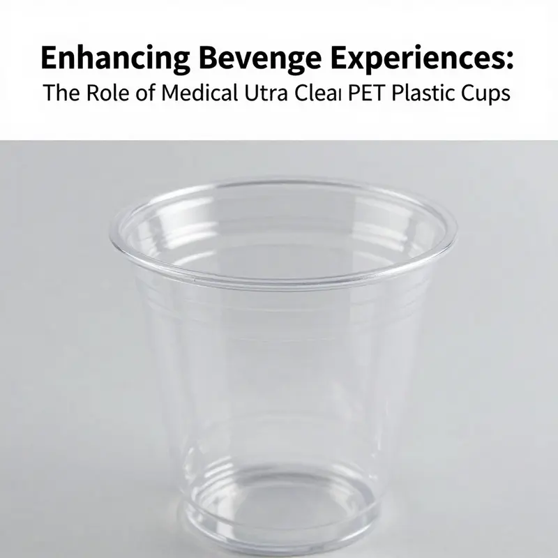 Medical ultra clear PET plastic cups used in healthcare settings for precise liquid measurement.