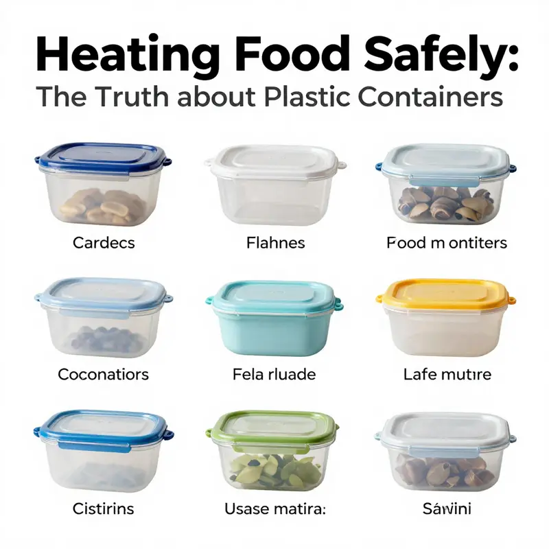Exploring the chemical components of plastic that can leach into food when heated.