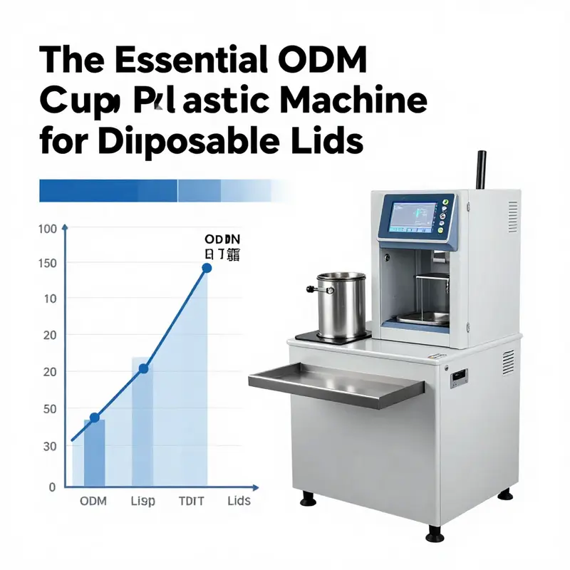 An ODM cup plastic machine showcasing its automated features for efficient lid production.