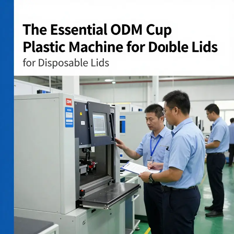 An ODM cup plastic machine showcasing its automated features for efficient lid production.