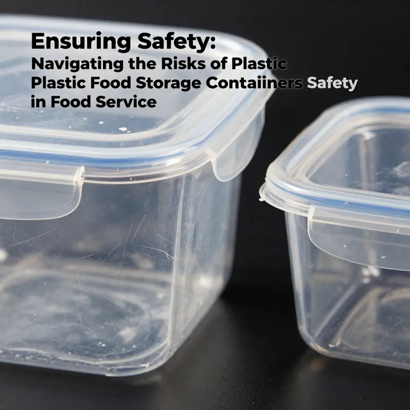 Chemical migration risks in plastic food storage containers can affect food safety.