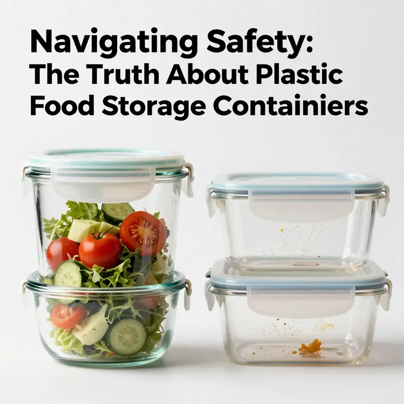 Examining the potential dangers of chemical leaching in scratched plastic food containers.