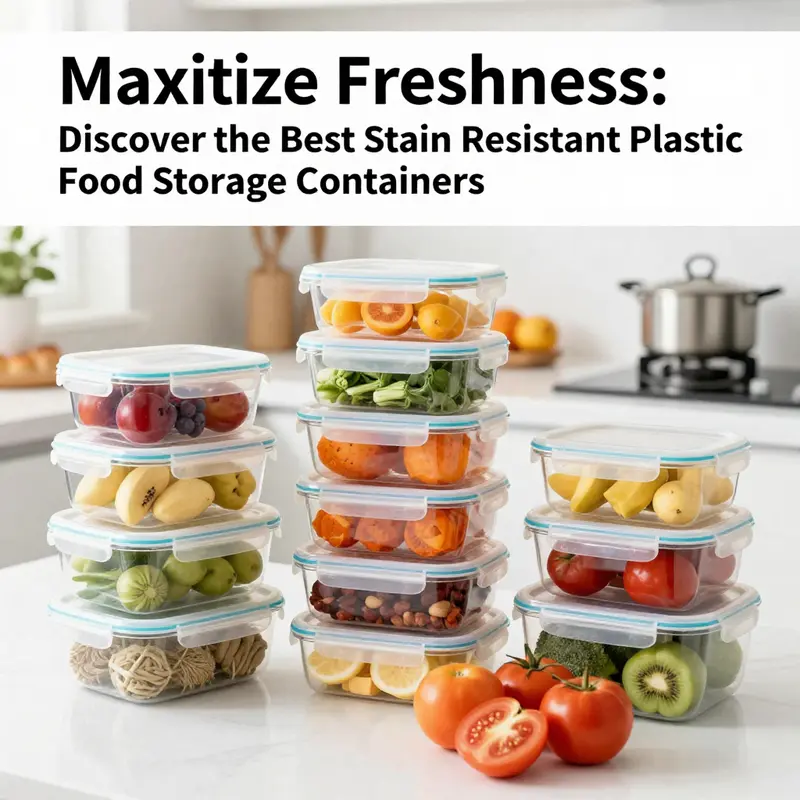 An assortment of PP and HDPE food storage containers featuring fresh ingredients.