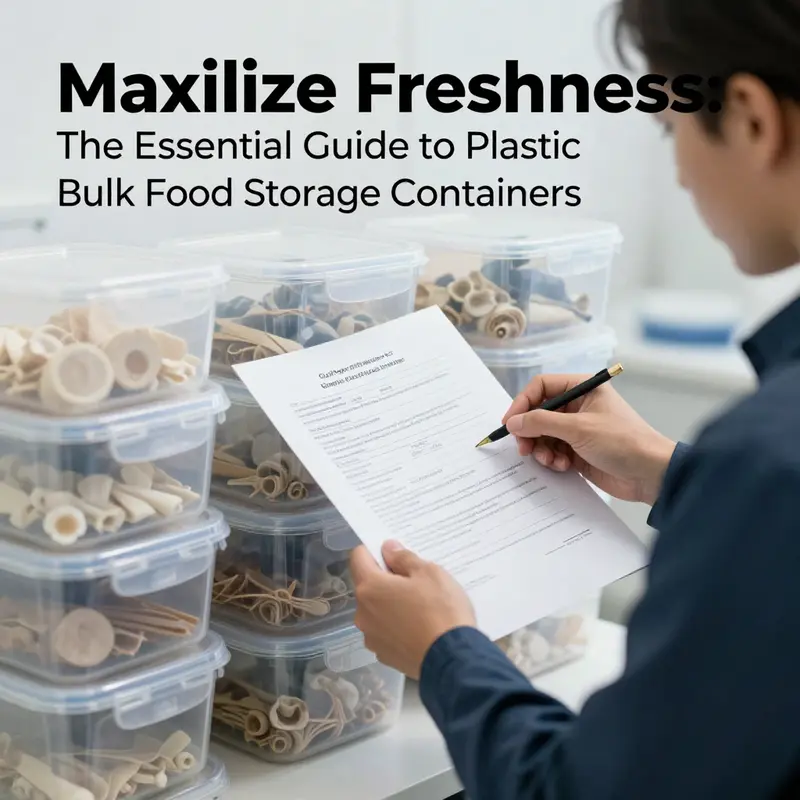 An array of plastic bulk food storage containers emphasizes their versatility and practical advantages in food storage.