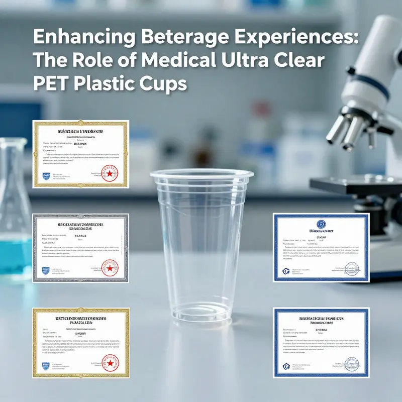 Medical ultra clear PET plastic cups used in healthcare settings for precise liquid measurement.
