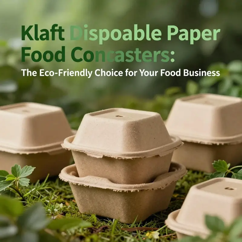 A diverse selection of kraft disposable paper food containers showcasing their versatility.
