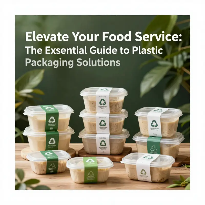 A collection of sustainable plastic food containers emphasizing recyclable and eco-friendly materials.