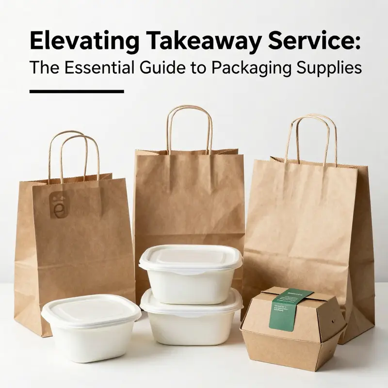 A variety of takeaway packaging options highlighting different materials and designs available for foodservice providers.