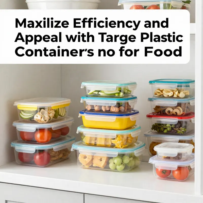 A variety of BPA-free plastic food storage containers from Target, highlighting their safety features for food storage.