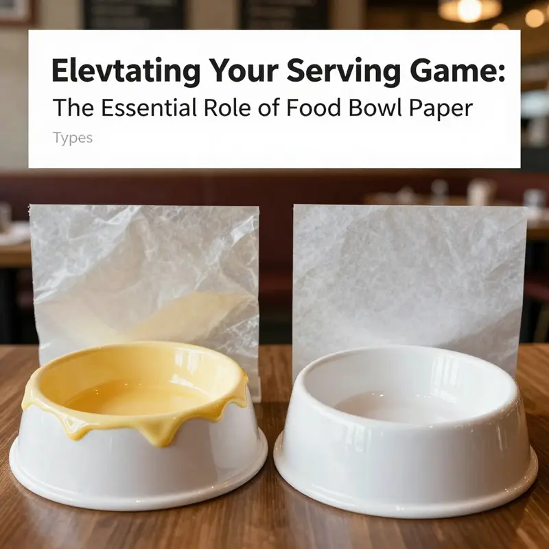 Illustration of wax-coated and plastic-coated food bowls, highlighting their intended uses.