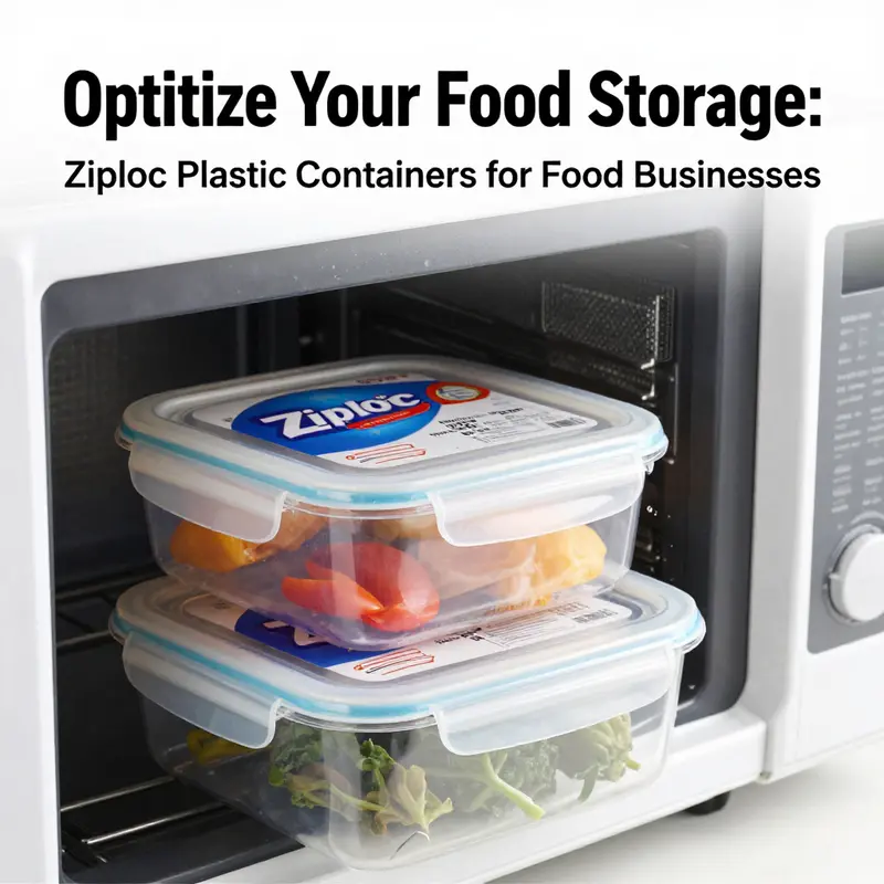 Ziploc plastic containers displaying their clear design and quality construction, perfect for food storage.