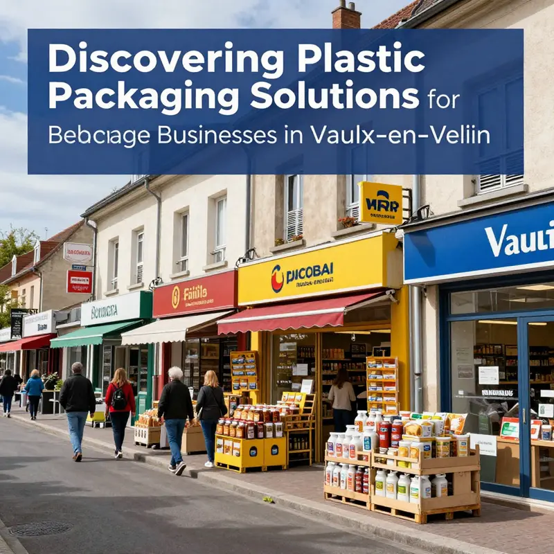 Shops in Vaulx-en-Velin providing diverse plastic food packaging options to local businesses.