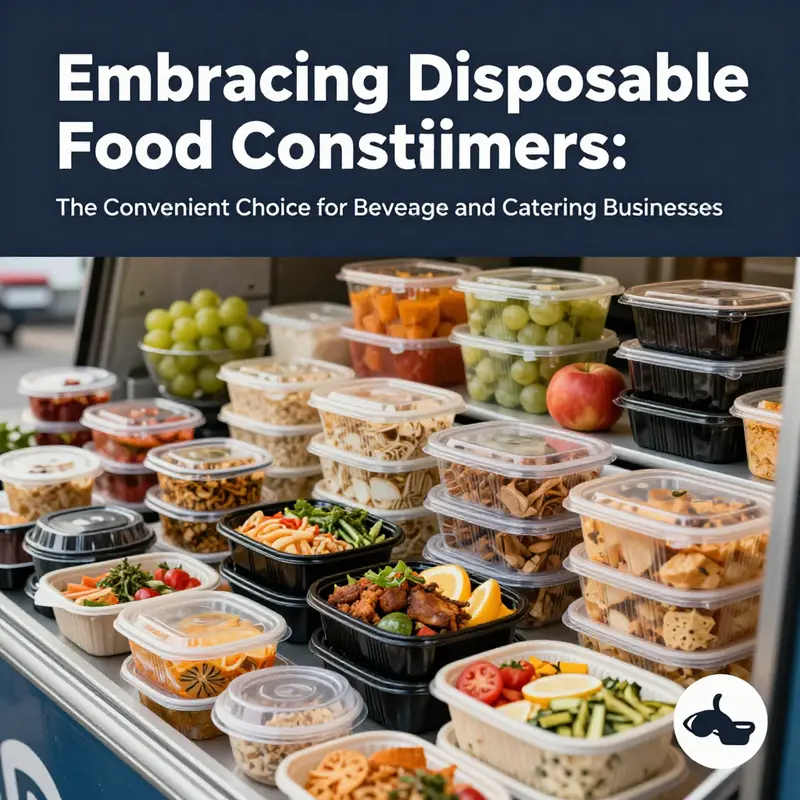 A variety of disposable food containers highlighting different materials and their unique qualities.