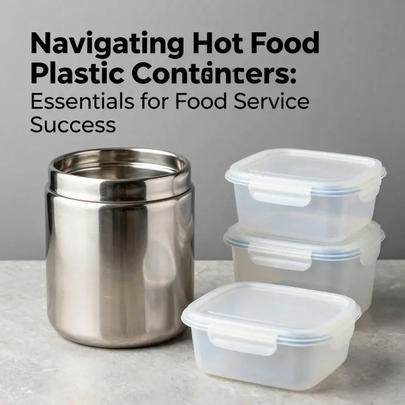 Diverse types of hot food plastic containers available for food service operations.