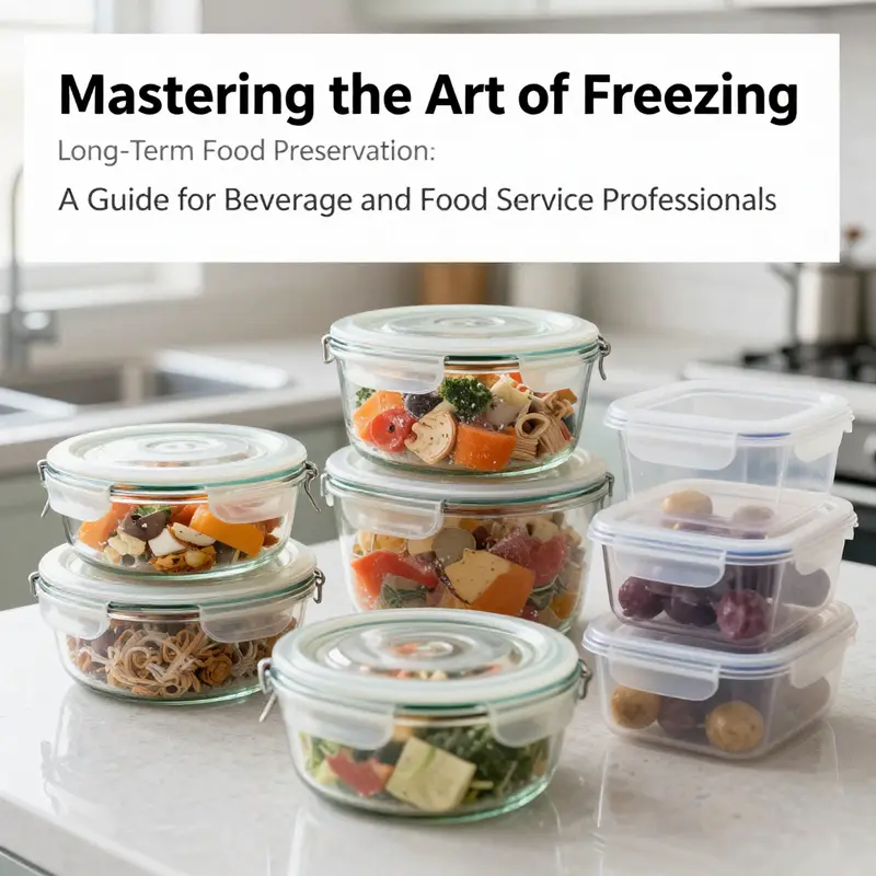 Selecting appropriate plastic containers is key to effective food storage and freezing.
