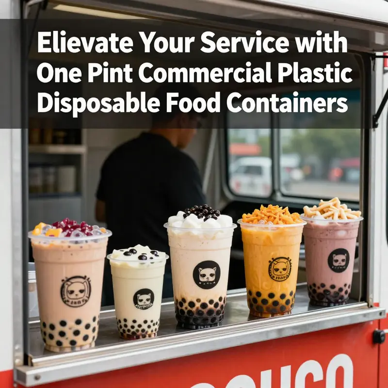 Various materials used in one pint disposable food containers showcasing their unique characteristics.