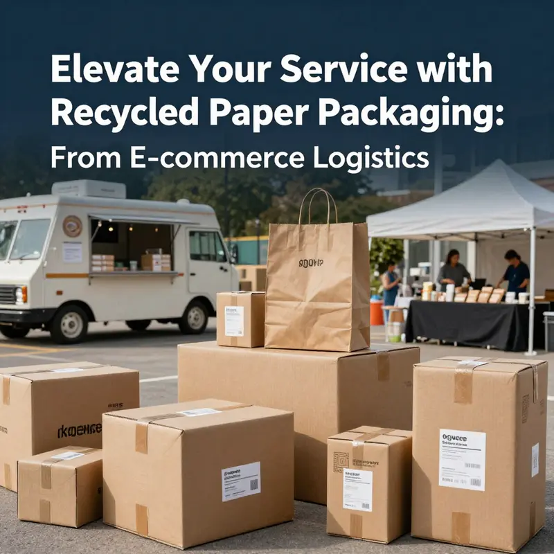 A showcase of different types of recycled paper packaging, highlighting their unique features and uses.