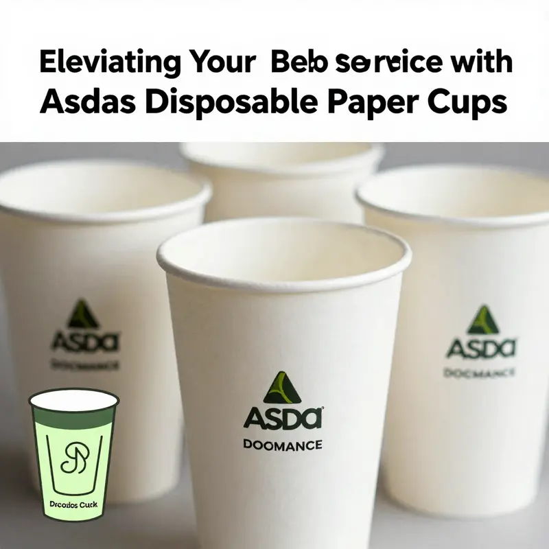 A vibrant collection of Asda disposable paper cups tailored for diverse beverage services.