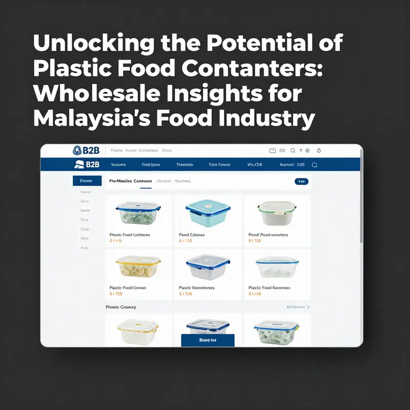 Vendors showcasing a variety of plastic food containers at a wholesale market.