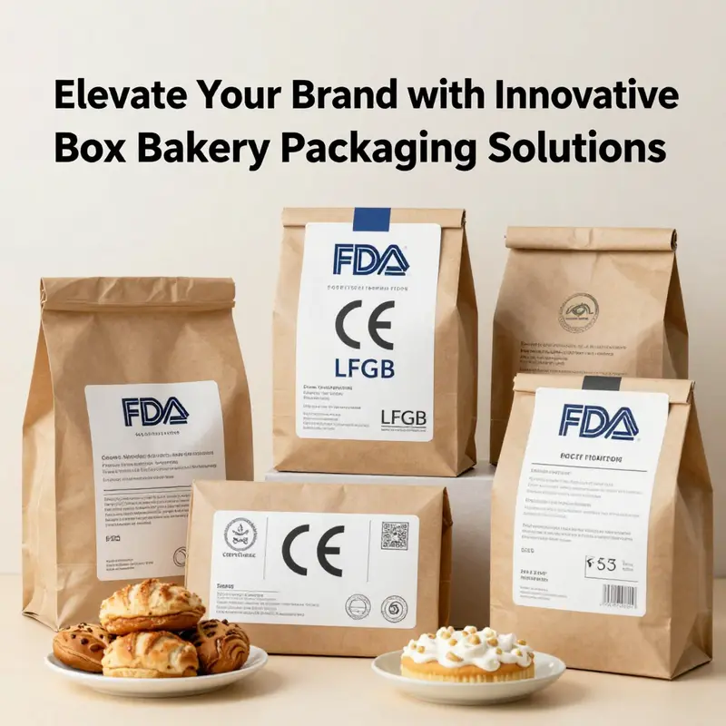 An assortment of eco-friendly bakery packaging materials highlighting sustainable options.
