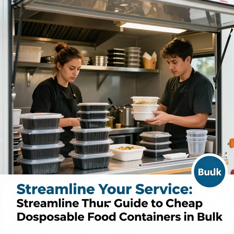 A diverse range of cheap disposable food containers available in bulk, ready to meet food service industry demands.