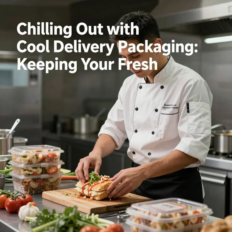 A showcase of diverse food and beverage items packed carefully in insulated packaging, emphasizing freshness and quality.