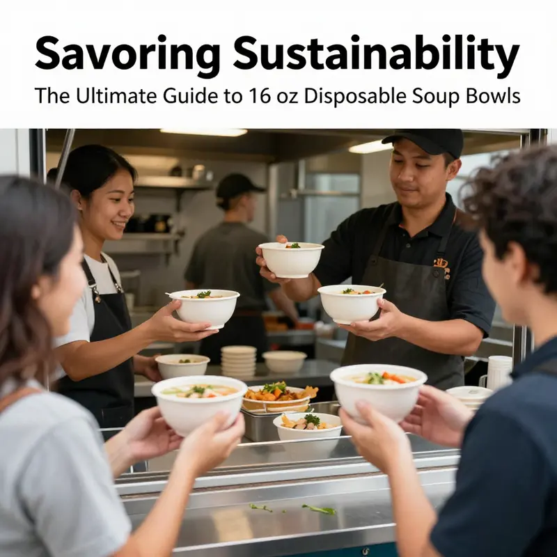 Showcasing the materials and versatile designs of 16 oz disposable soup bowls.