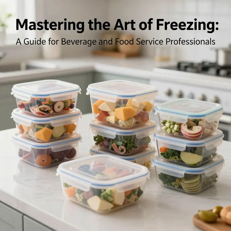 Selecting appropriate plastic containers is key to effective food storage and freezing.